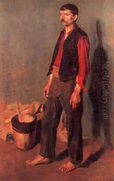 Day Labourer Oil Painting by De Lorme and Ludolf De Jongh Anthonie