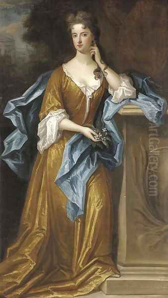 Portrait of Lady Elizabeth Germaine Oil Painting by Charles d' Agar