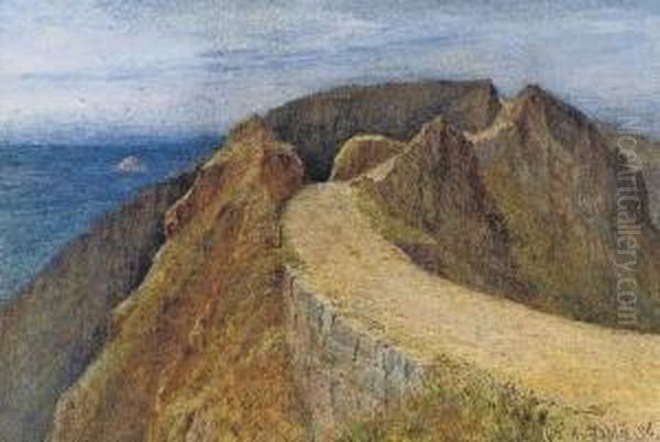 The Causeway, Sark Oil Painting by William Arthur Toplis