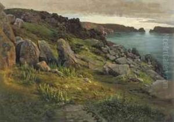 Gouliet Channel, Sark Oil Painting by William Arthur Toplis