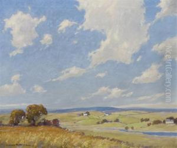 Summer Fields Oil Painting by James Topping