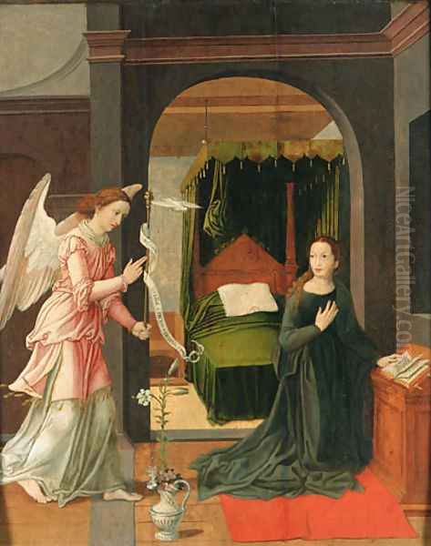 The Annunciation Oil Painting by Pieter Coecke Van Aelst