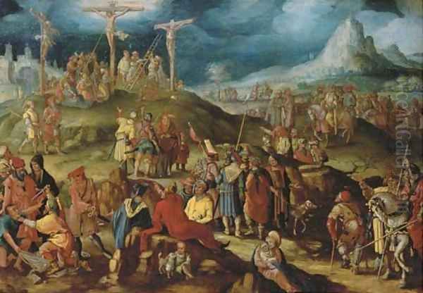 The Crucifixion Oil Painting by Pieter Coecke Van Aelst