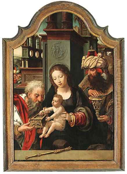 The Adoration of the Magi Oil Painting by Pieter Coecke Van Aelst