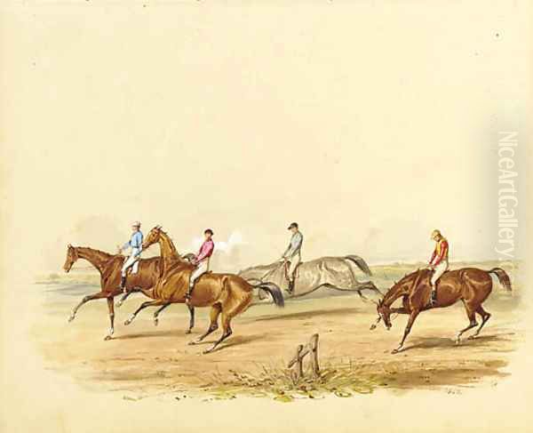 The start of the race Oil Painting by Samuel Henry Gordon Alken