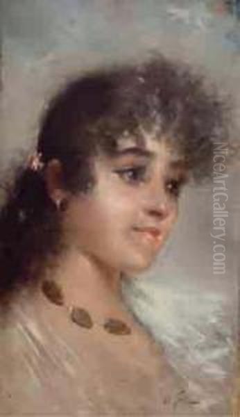 Mezza Figura Oil Painting by Domenico Torlino