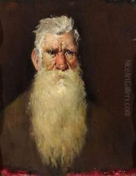 Portait D'un Homme Barbu Oil Painting by Stanislas Torrents Y De Amat