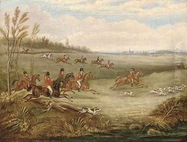 The Melton Hunt Oil Painting by Henry Thomas Alken