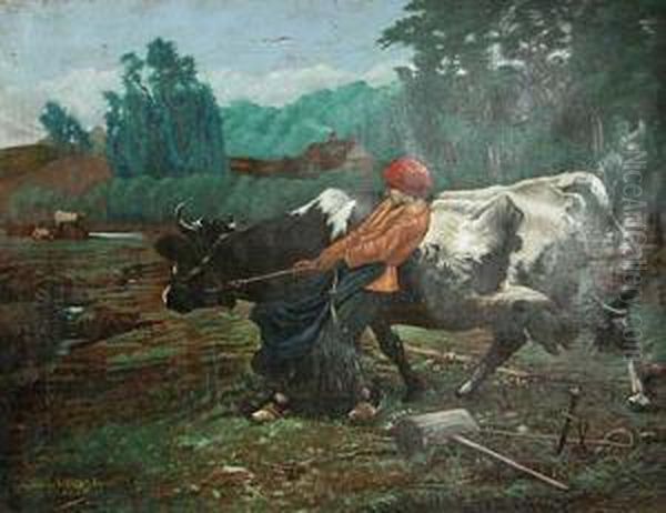 Campesina. Oil Painting by Antonio Torres Fuster