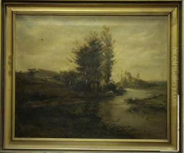 Paisaje Oil Painting by Francesc Torrescassana Sallares