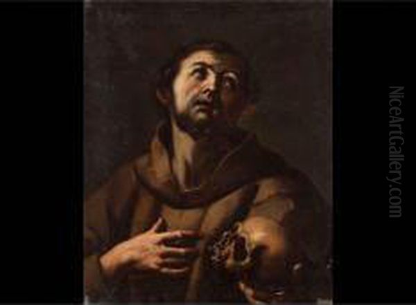 San Francesco Oil Painting by Flaminio Torri