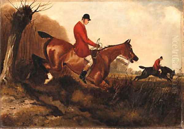 A Set of Six Hunting Scenes Oil Painting by Herny Jr Alken