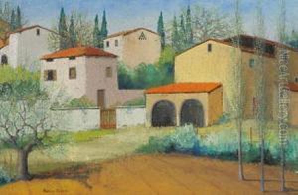 Case In Campagna Oil Painting by Paolo Toschi