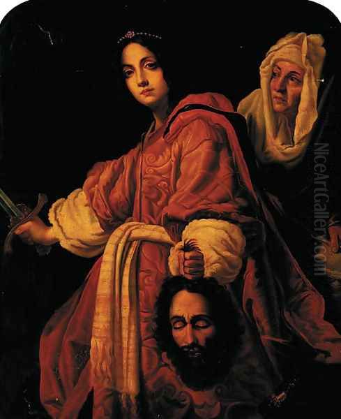 Judith with the head of Holofernes Oil Painting by Cristofano Allori