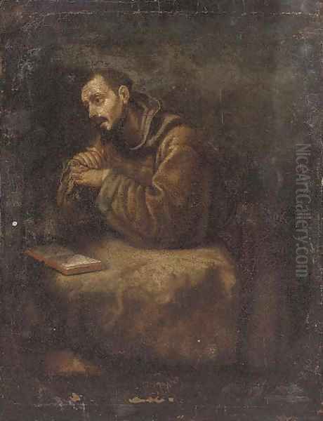 Saint Francis Oil Painting by Cristofano Allori