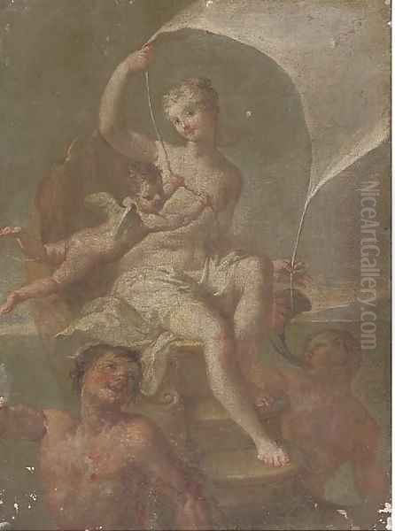 Galatea Oil Painting by Jacopo (Giacomo) Amigoni