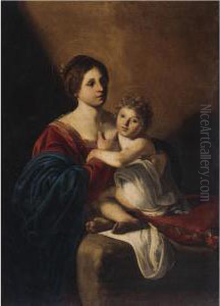 The Virgin And Child Oil Painting by Nicolas Tournier