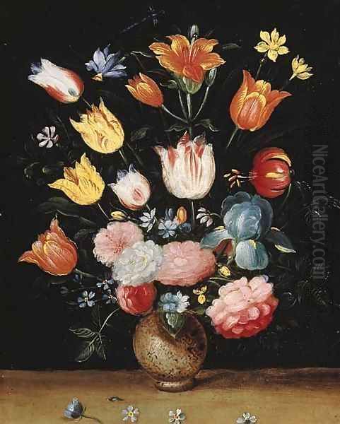 Flowers Oil Painting by School Of Antwerp