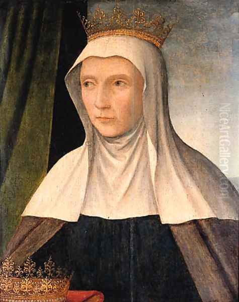 Saint Elisabeth of Hungary (1207-1231) Oil Painting by School Of Antwerp