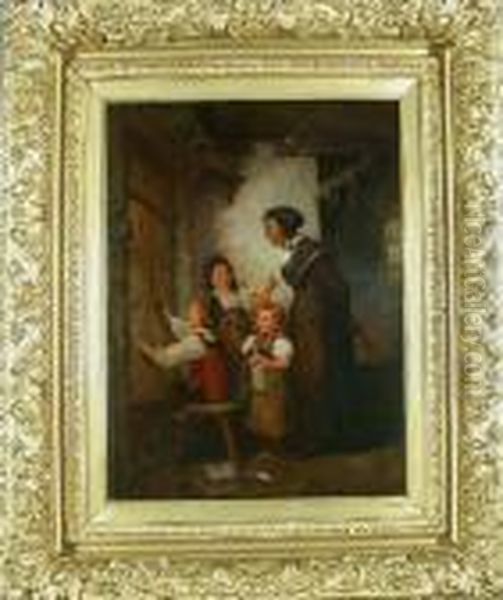 The Young Artist Oil Painting by Louis Toussaint