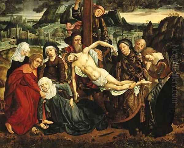 The Deposition Oil Painting by School Of Antwerp