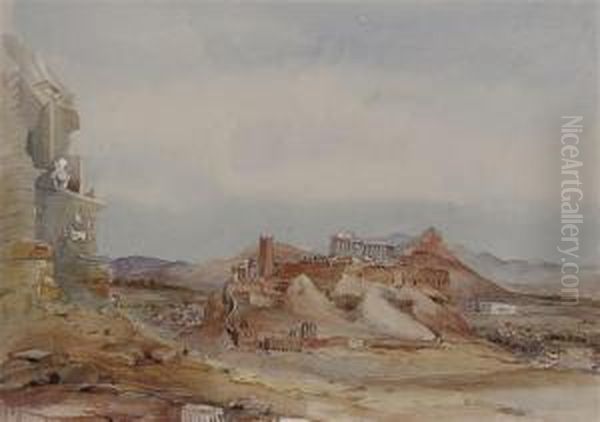 The Acropolis, Athens Oil Painting by Captain Arthur Tower