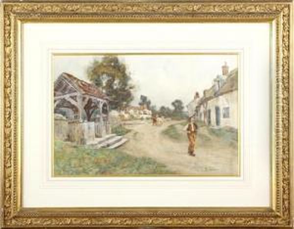 Welford-on-avon Oil Painting by Samuel Towers