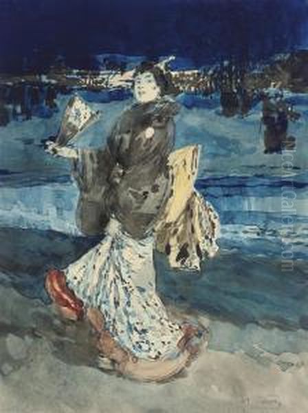 La Japonaise Oil Painting by Henry James Townsend