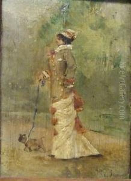 Elegante Au Chien Oil Painting by Henry James Townsend