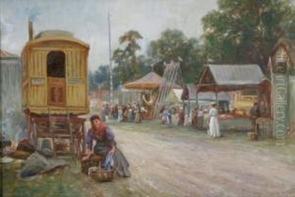 The Country Fair Oil Painting by James Townshend