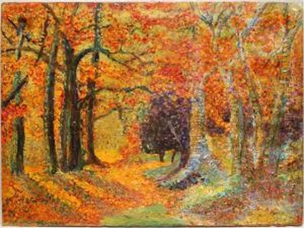 Autumn Forest
Scene Oil Painting by Channel Pickering Townsley