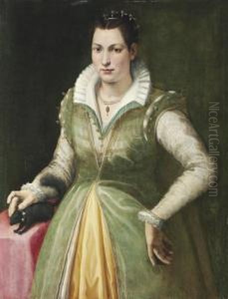 Portrait Of A Lady Oil Painting by Bartolommeo Traballesi