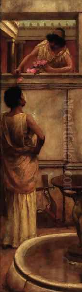 A Grecian Affair Oil Painting by Laura Theresa Epps Alma-Tadema