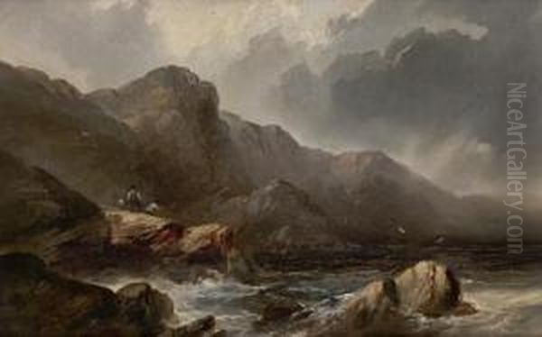 Highland Coast Oil Painting by Edward Train