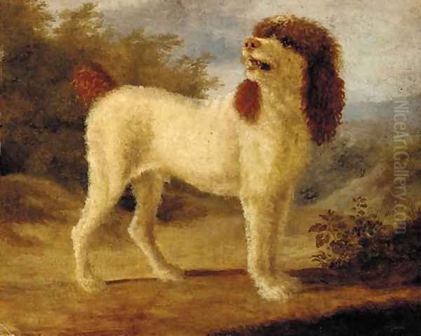 A water spaniel Oil Painting by Jacques Laurent Agasse