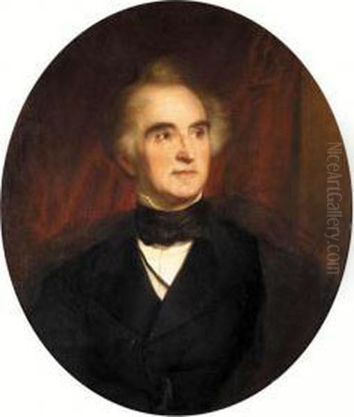 Portrait Of Justus Von Liebig Oil Painting by Wilhelm Carl F. Trautschold