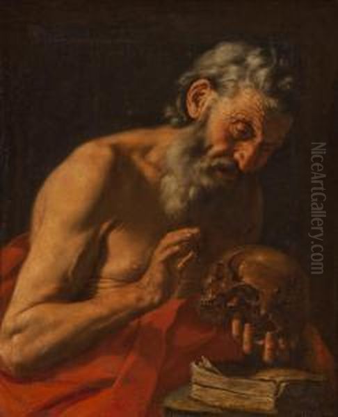 San Girolamo Oil Painting by Gaspare Traversi