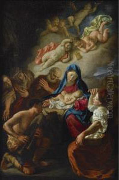 Adoration Of The Shepherds Oil Painting by Gaspare Traversi