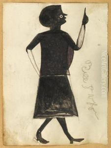 Femme Oil Painting by Bill Traylor