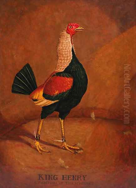 King Henry, a fighting cock Oil Painting by Henry Alken