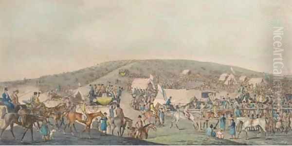 Epsom races Oil Painting by Henry Alken