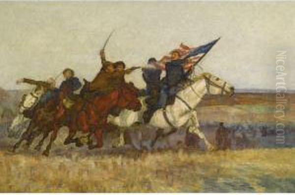 The Rebel Deflection Oil Painting by W.T. Trego