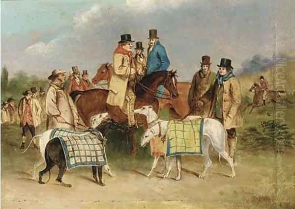 Before the course; and Releasing the hare Oil Painting by Henry Alken