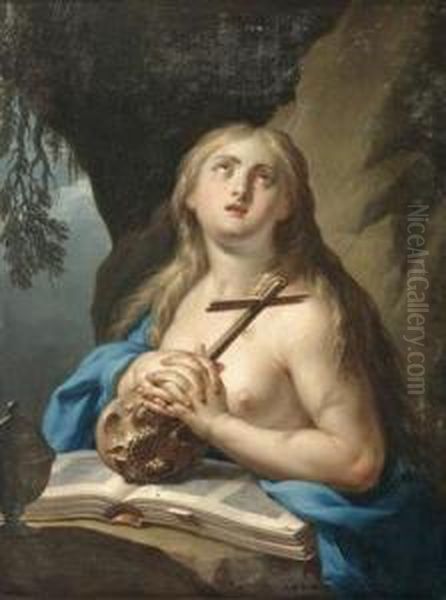 The Penitent Magdalene Oil Painting by Francesco Trevisani