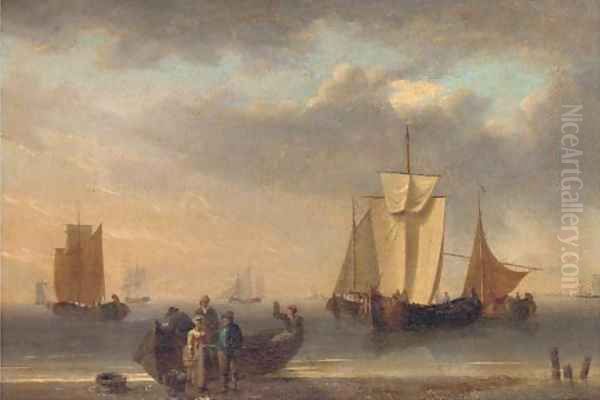 Unloading the catch Oil Painting by William Anderson