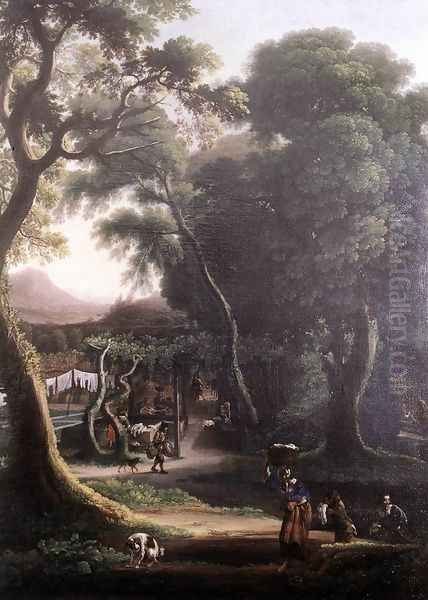 Rural Scene 1640 Oil Painting by Angeluccio