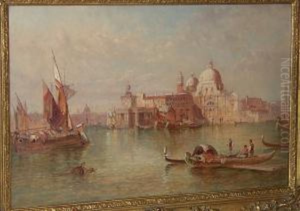 Santa Maria Della Salute Oil Painting by Alfred Tripet