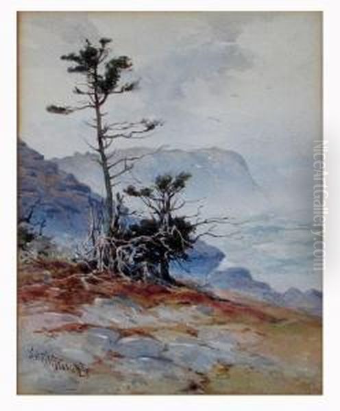 Gull Rock,monhegan Oil Painting by Samuel Peter Rolt Triscott