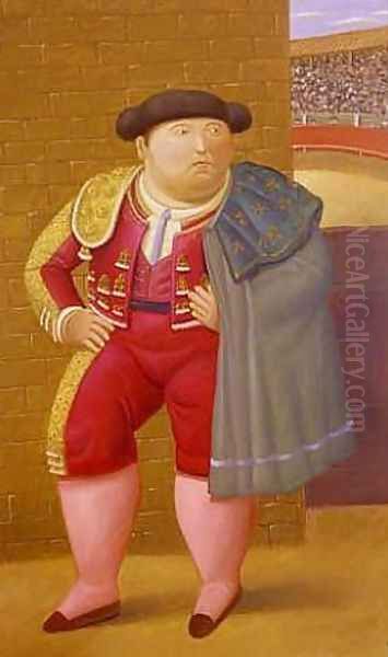 Torero Oil Painting by Fernando Botero