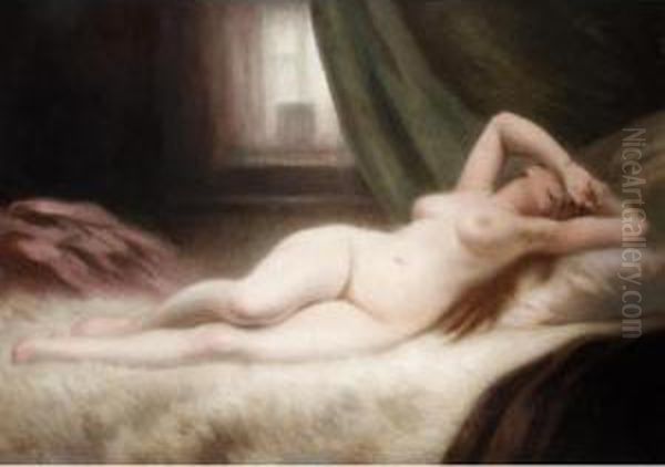 Reclining Nude Oil Painting by Antony Troncet